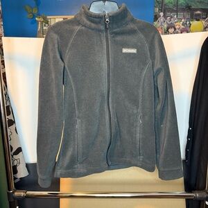 Columbia Sportwear Company Large (14/16) Full Zip Fleece Jacket - Charcoal